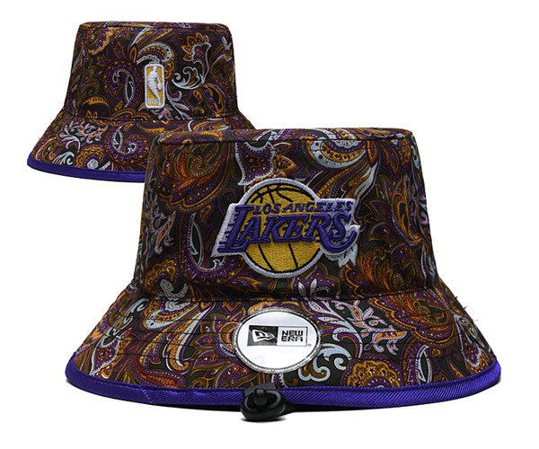 Los Angeles Lakers Stitched Bucket Hats 078